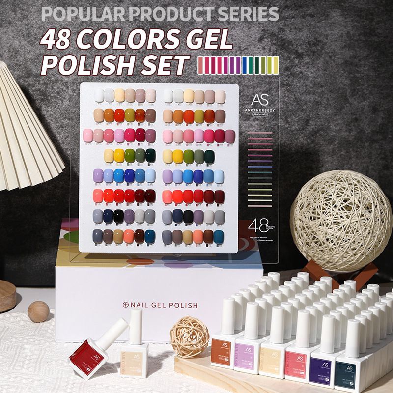 Jual AS GEL POLISH SET 48 WARNA 15ml ANOTHER SEXY NAIL GEL POLISH XIMAN ...