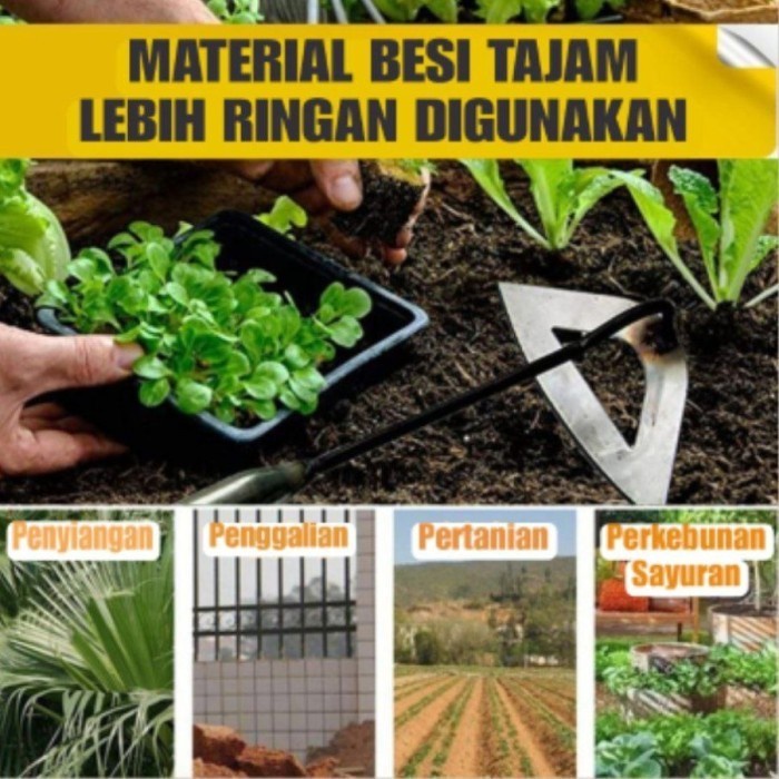 Jual Cangkul Pacul Garuk Gali Rumput Tanah Kebun Berkebun Gagang ...