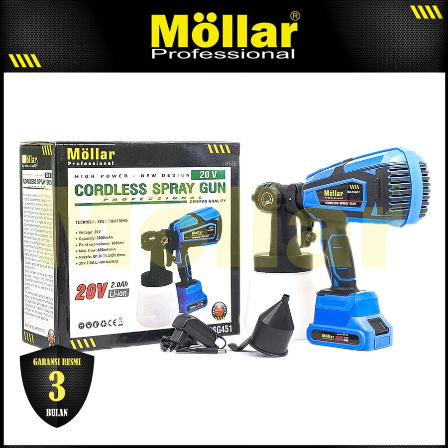 Jual Elektrik Spraygun Baterai Mollar Csg Cordless Spray Gun Volt