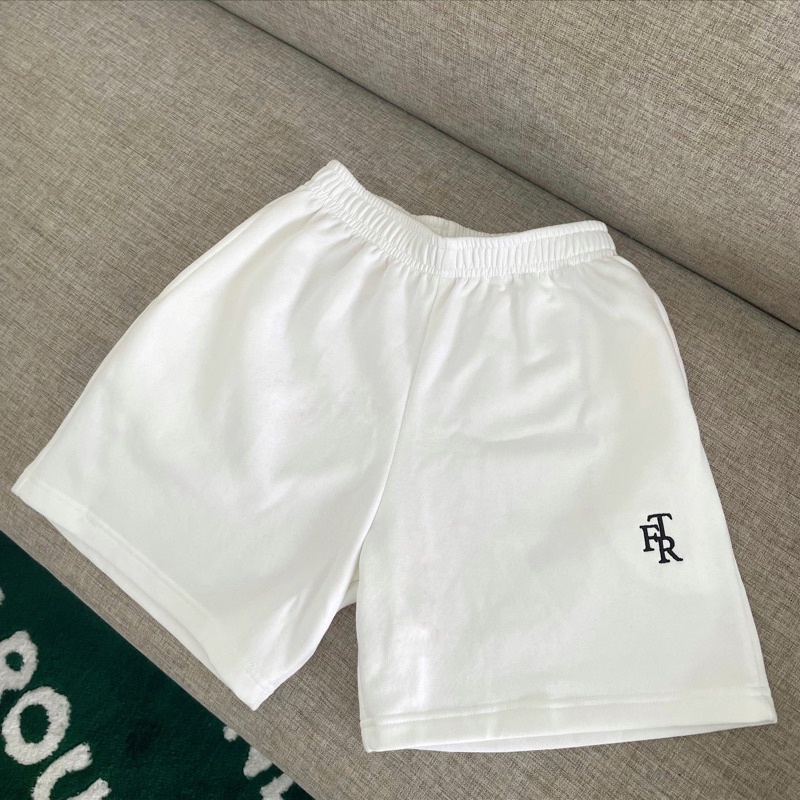 Jual First Time Round - FTR Classic Sweatshorts - White | Shopee Indonesia