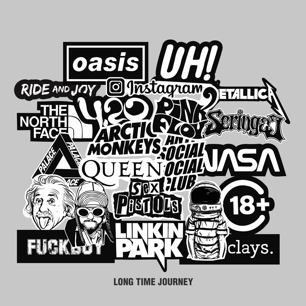 Jual STICKER GRAFTAC - SERIES BLACK&WHITE - STIKER AESTHETIC LAPTOP ...