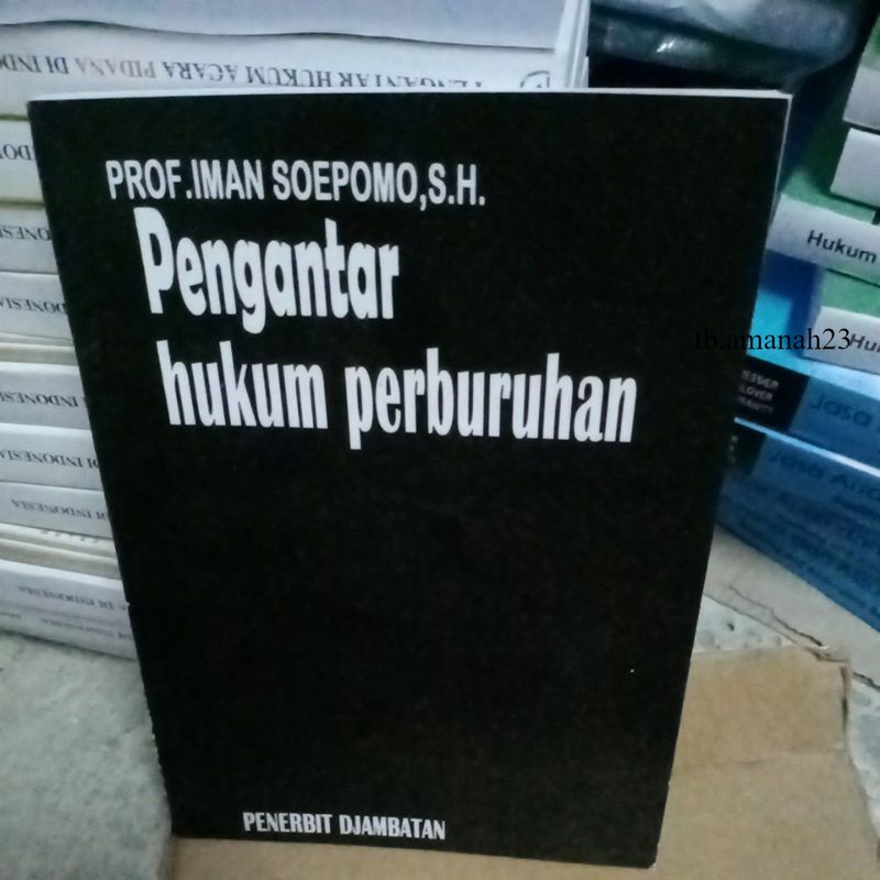 Jual Buku Pengantar Hukum Perburuhan By Prof Iman Soepomo Shopee