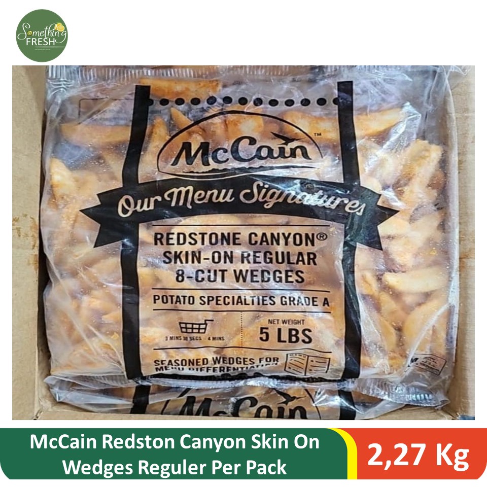 Jual McCain Redstone Canyon Skin On Wedges Reguler 2,27kg per pack Shopee Indonesia