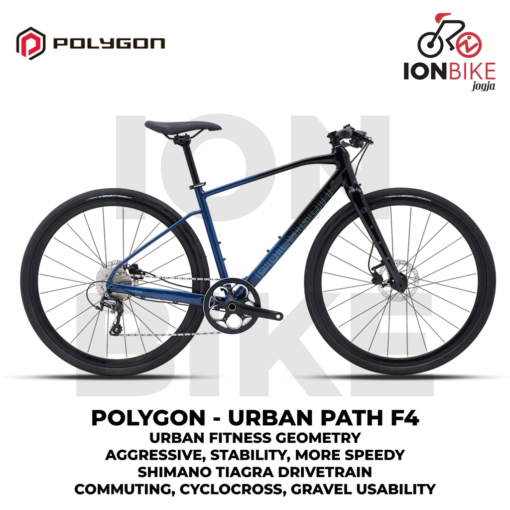 Jual Urban Polygon Path F4 700c Terbaru Sepeda Fitness Hybrid Alloy