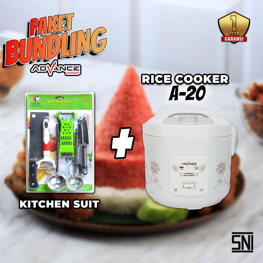 Jual ADVANCE EXLCUSIVE BUNDLE DEAL !! RICE COOKER A20 + KITCHEN SUIT ...
