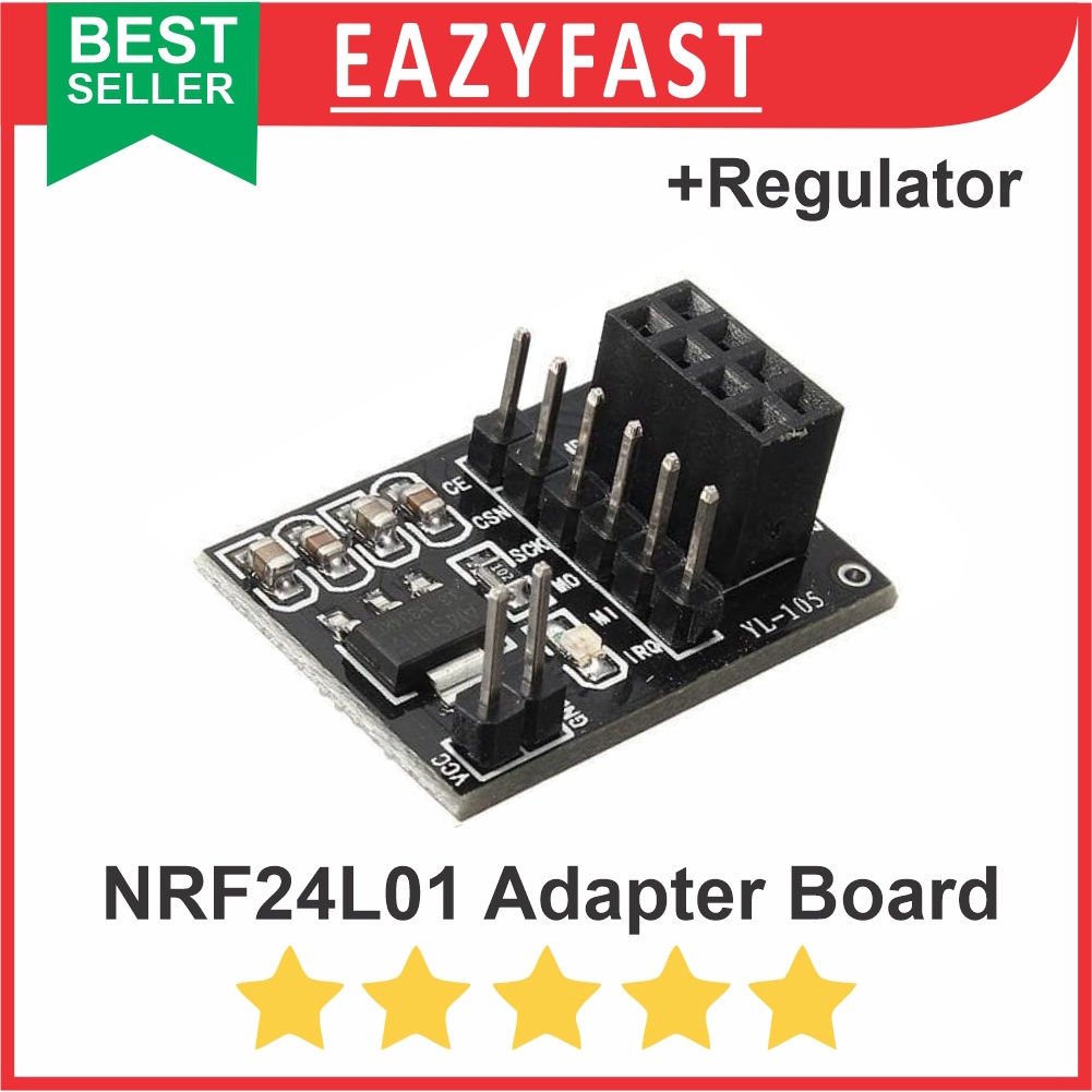 Jual NRF24L01 Socket Adapter Board Converter Arduino with 3.3V ...