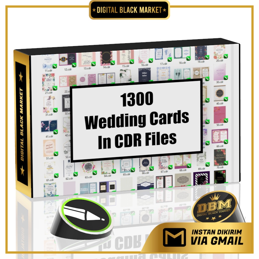 Jual 1300 Wedding Cards In CDR Files | Shopee Indonesia