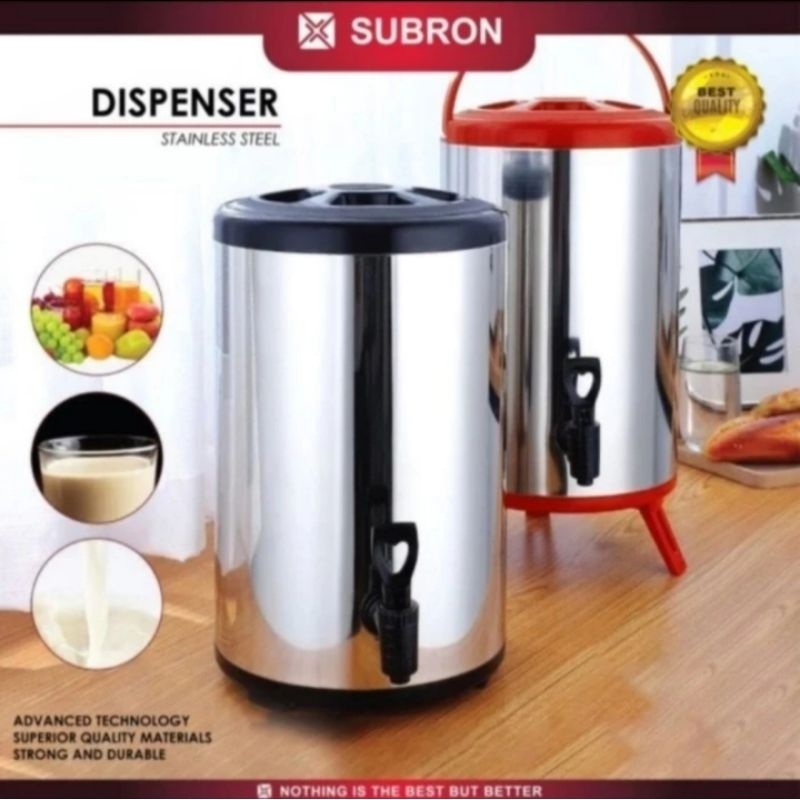 Jual Water Tank Jug Dispenser Subron 81012 Liter Hotandcold Thermos Termos Air Teh Kopi Drink 3436