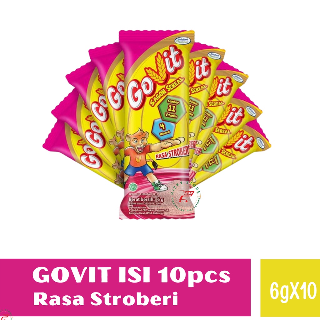 Jual GOVIT Sagon sereal 6g isi 10 pcs 3 Varian | Shopee Indonesia