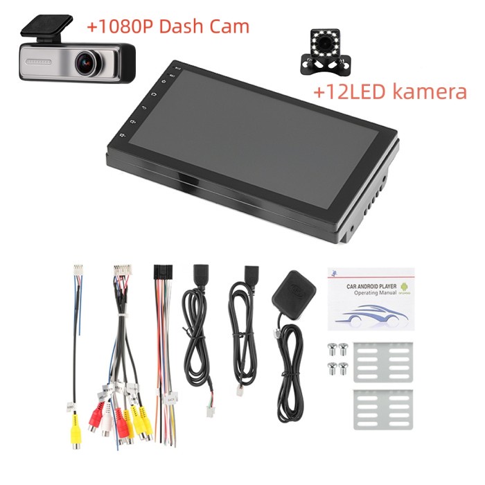 Jual Head Unit Android 12 Double Din 7 inch Skeleton Bluetooth Wifi GPS ...