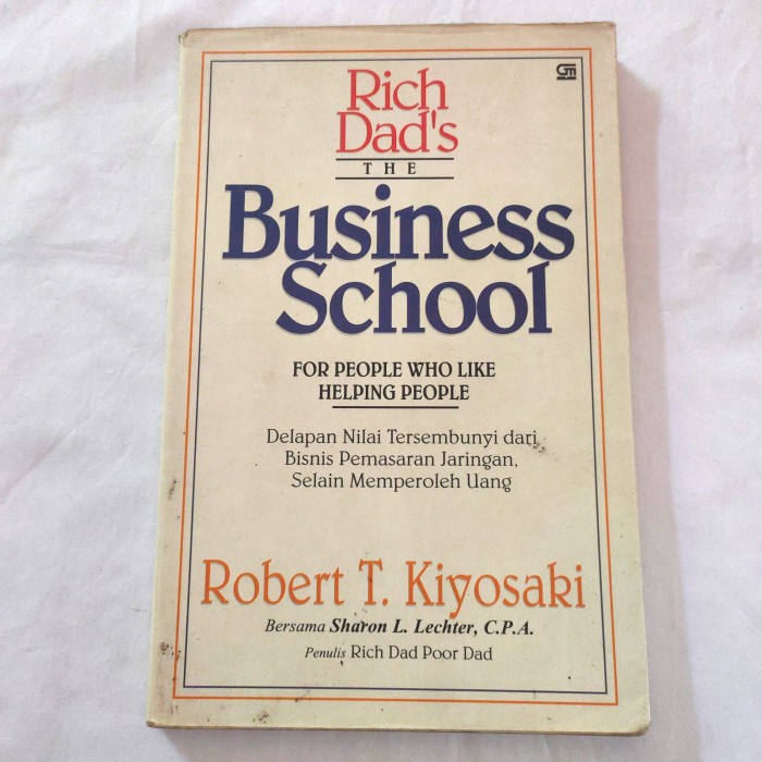 Jual Buku Motivasi Business School Rich Dads Robert T Kiyosaki Baik ...