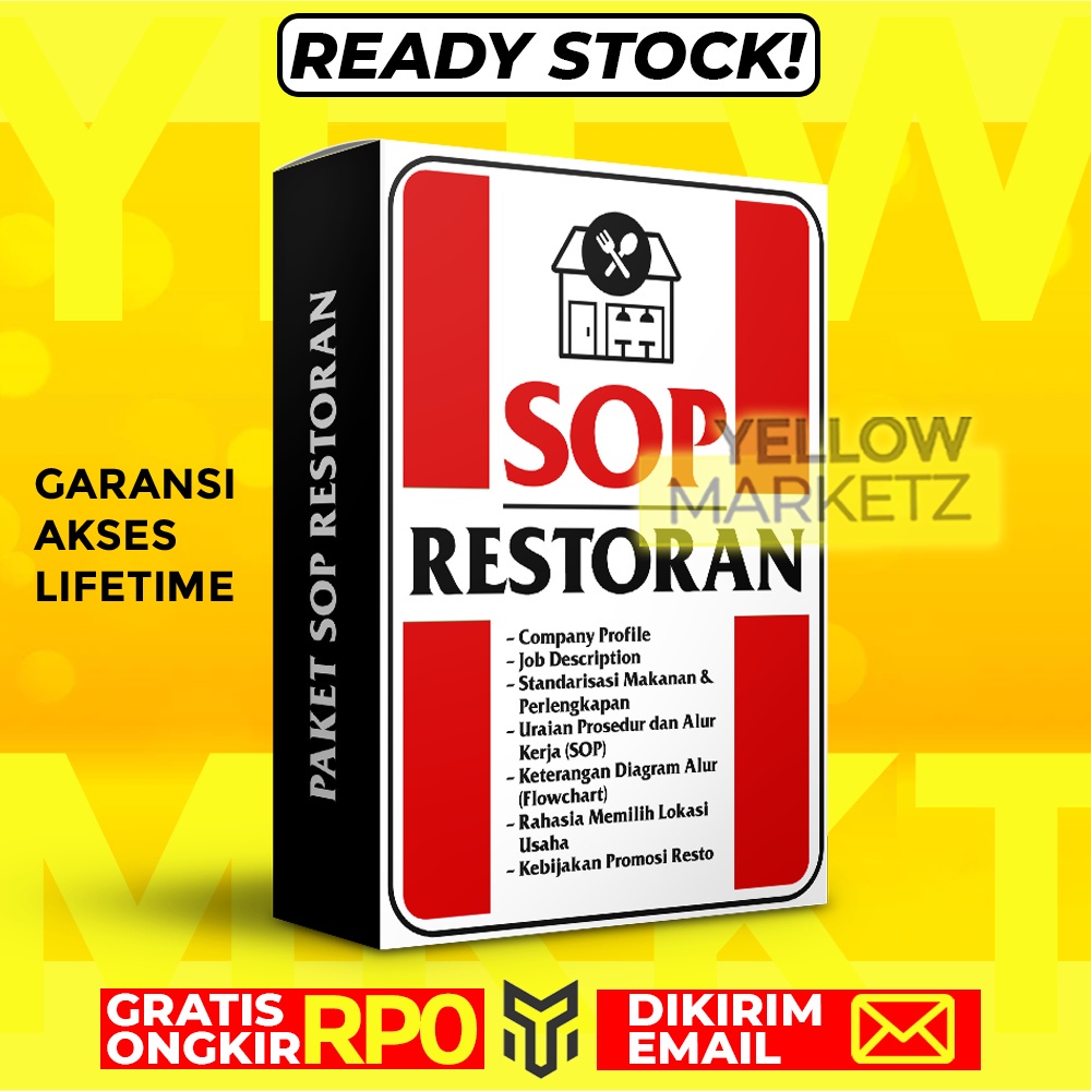 Jual Paket SOP RESTORAN - Standar Operasional Prosedur Usaha Restaurant ...