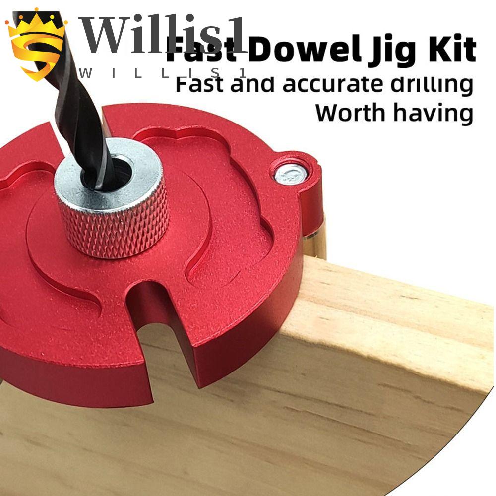 Jual Willis1 Drill Guide Locator, Dowel Jig Bor Lubang, Bor Vertical Self Centering Punch