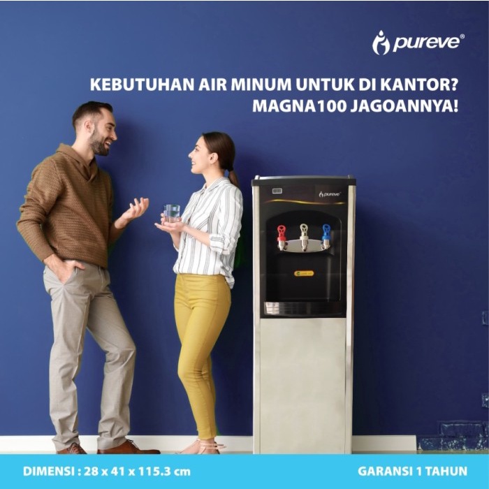 Jual PUREVE RO Reverse Osmosis Water Purifier Dispenser Magna 100 ...
