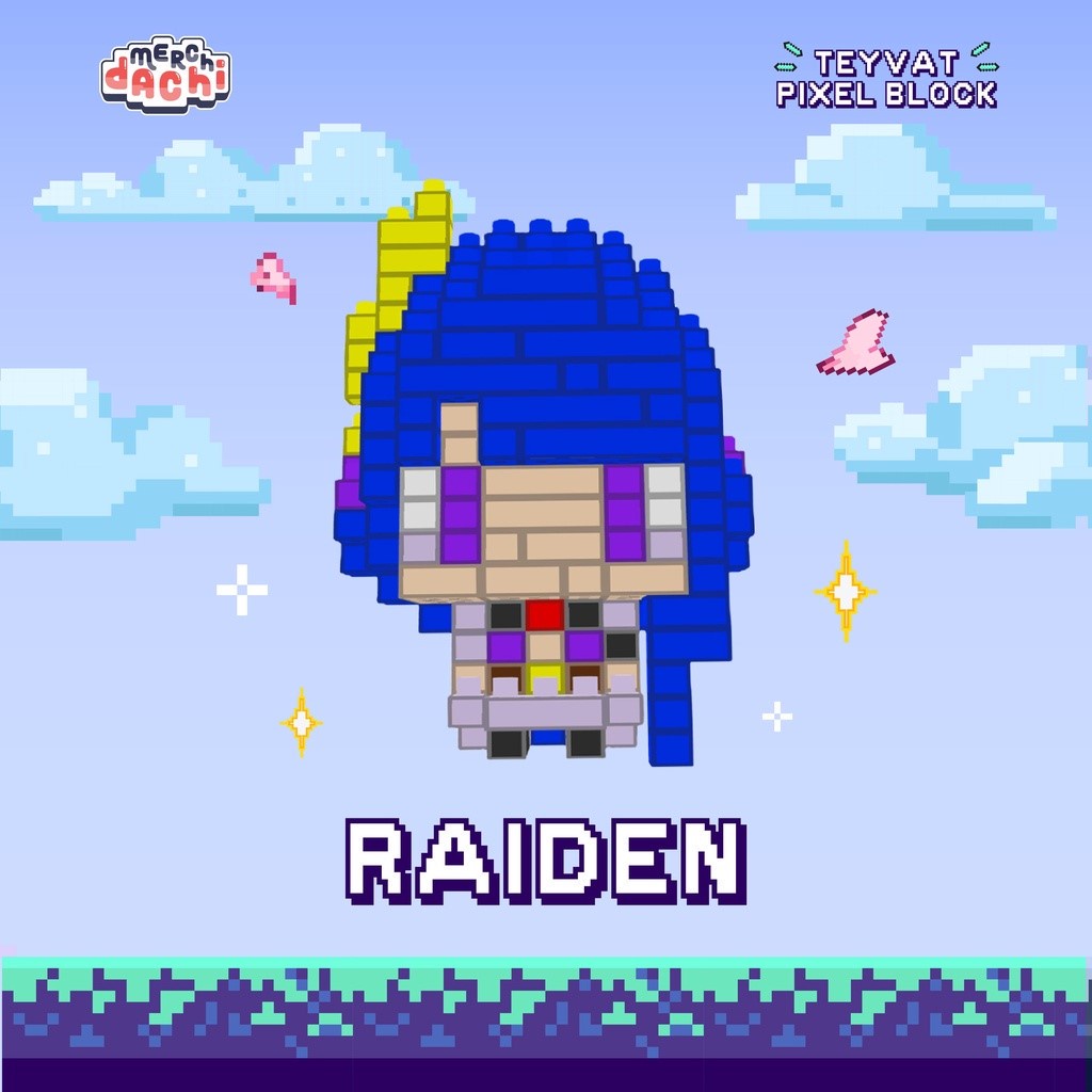 Jual Teyvat pixel Blok Raiden Genshin impact Kotak | Shopee Indonesia