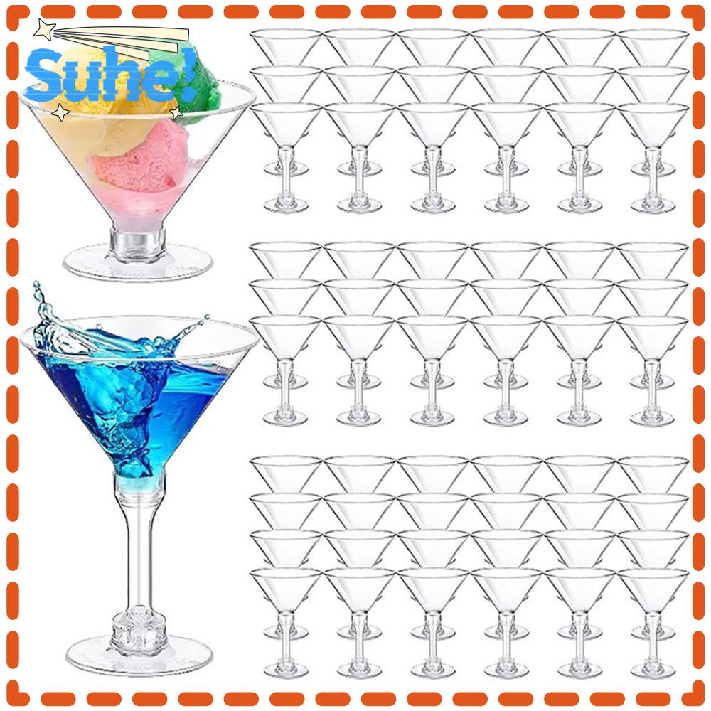 Jual Suhe 20pcs Gelas Cocktail Gelas Martini Plastik 5oz Sekali Pakai Universal Candy Bowl 5863