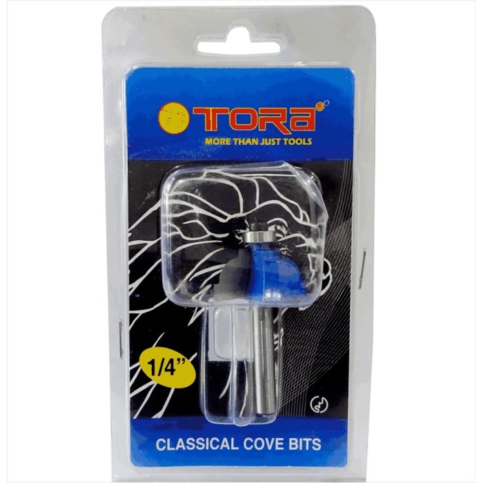 Jual TORA Mata Router TCT 6 mm x 1/4 Inch Clasical Cove Bit - Mata ...
