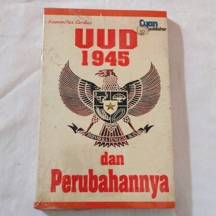 Jual Buku UUD 1945 Dan Perubahannya Komunitas Cerdas Baik Ori Segel ...