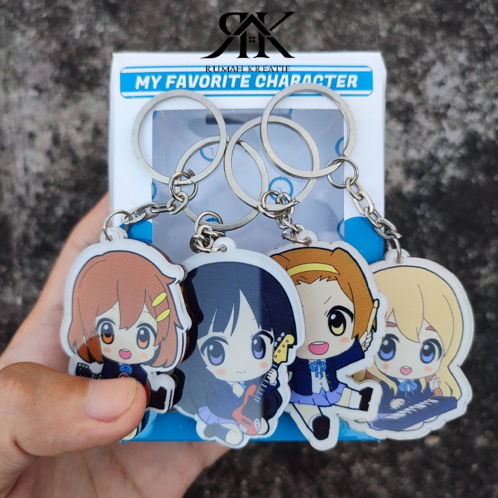 Jual Gantungan Kunci Anime K-On - Ganci Anime K On - Keychain Karakter ...