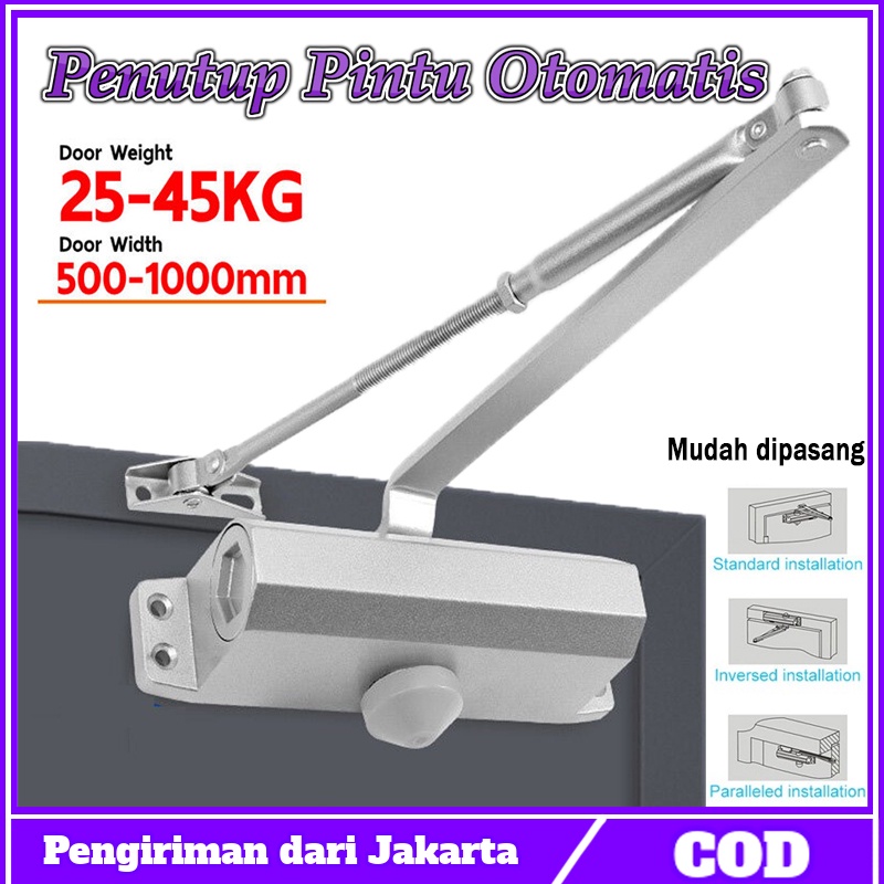 Jual 【siap】Door Closer Penutup Pintu Otomatis 180 Derajat Otomatis Door ...