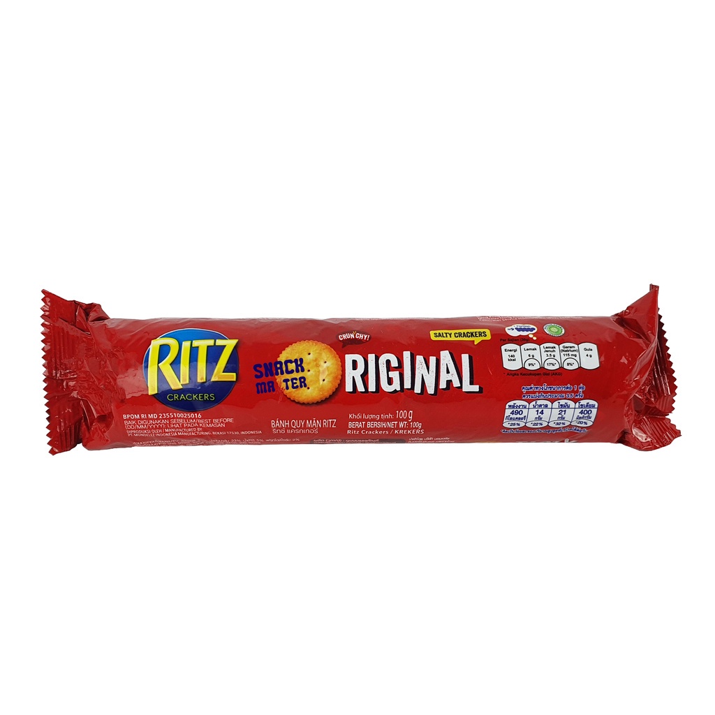 Jual Ritz Roll Crackers Crunchy Original - Netto 91gr | Shopee Indonesia