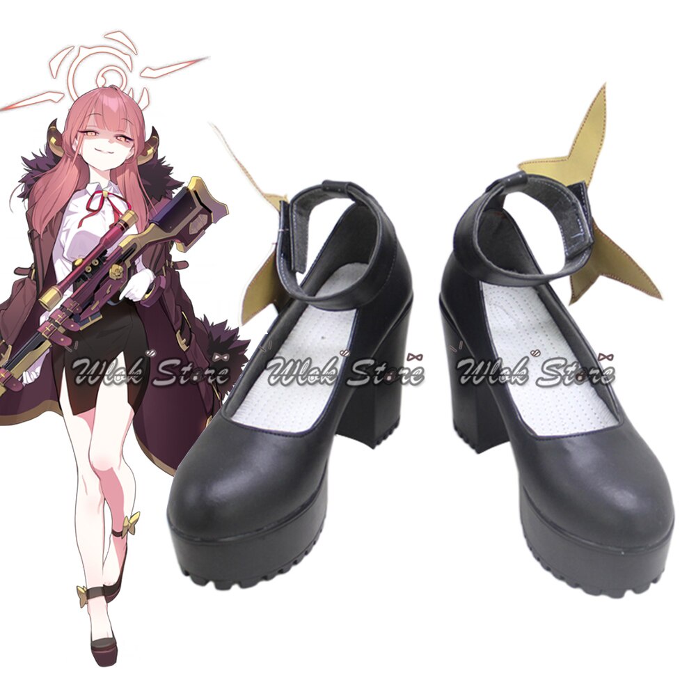 Jual PREORDER Anime Game Blue Archive Rikuhachima Aru Cosplay Shoes