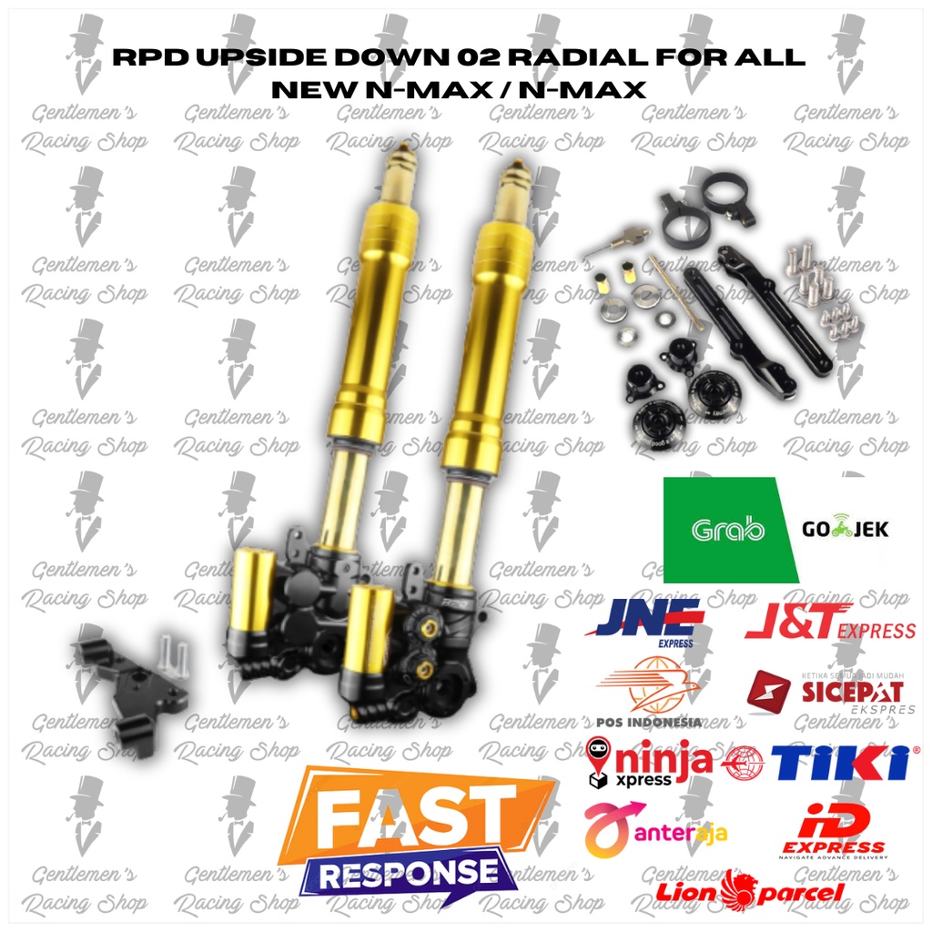 Jual Usd Upside down Nmax RPD Radial 02 / Shock Depan Nmax | Shopee ...