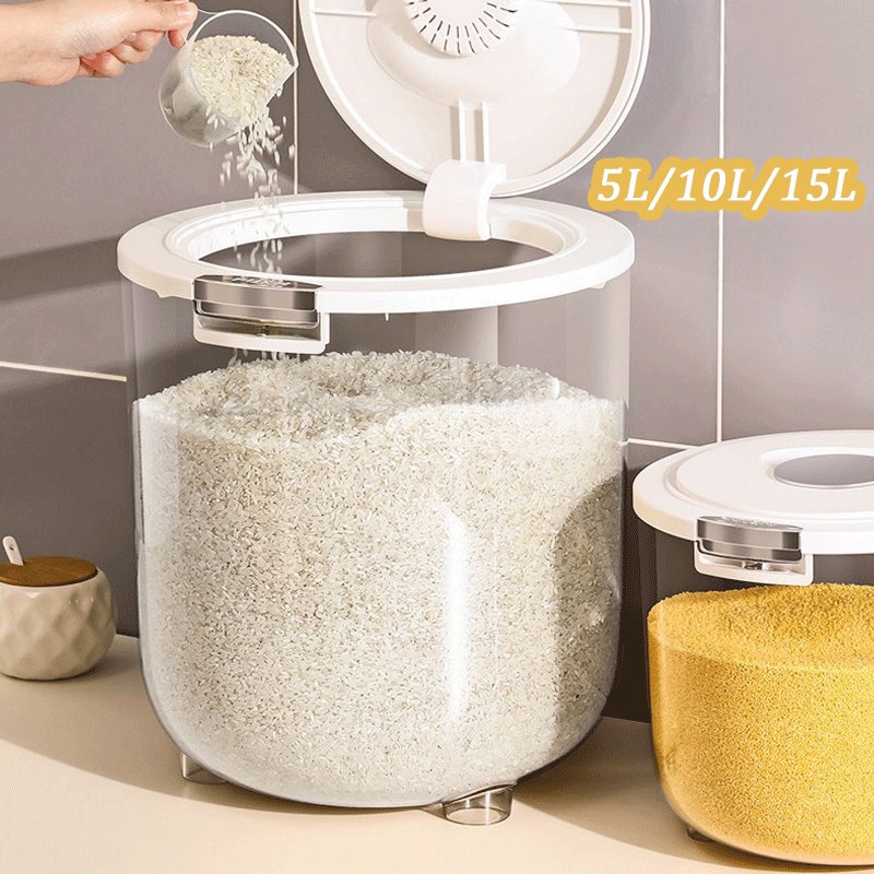 Jual Rice Box Storage Penyimpanan Beras Tempat Beras Kotak Penyimpanan ...