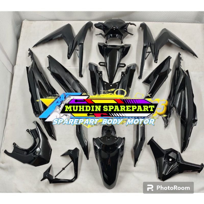 Jual Paketan Full Set Body Halus Vario New K J Hitam Mengkilap Glossy Sampai