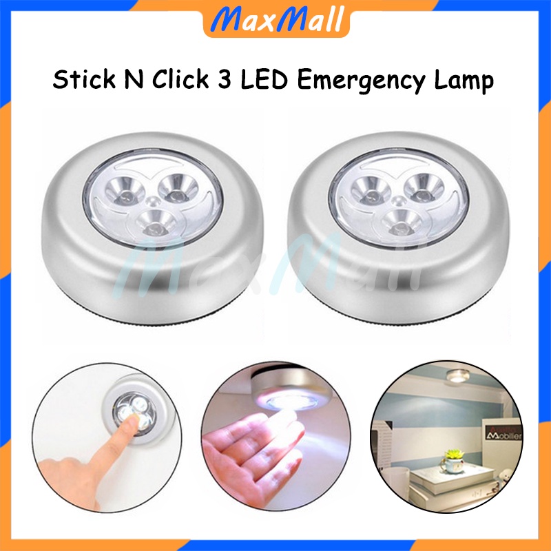 Jual Stick N Click 3 LED Emergency Lamp Lampu Sensor Sentuh Stick Lampu