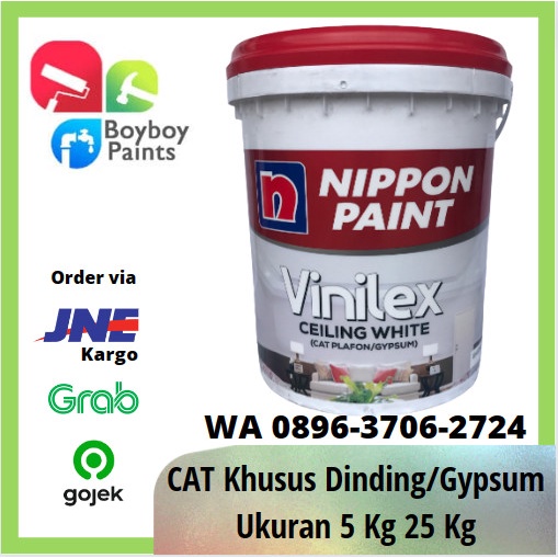 Jual Promo Ready Nippon Vinilex Ceiling White 001 Cat Plafon Gypsum Pail 25 Kg Shopee 7170