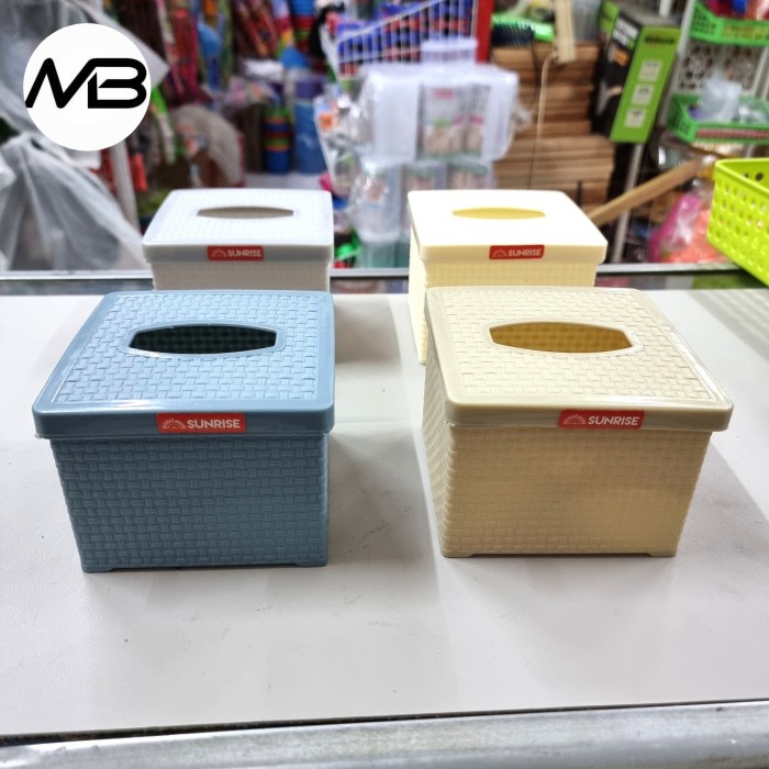 Jual Tempat Tissue Kotak Sunrise Apollo Motif Rotan Anyam | Shopee ...