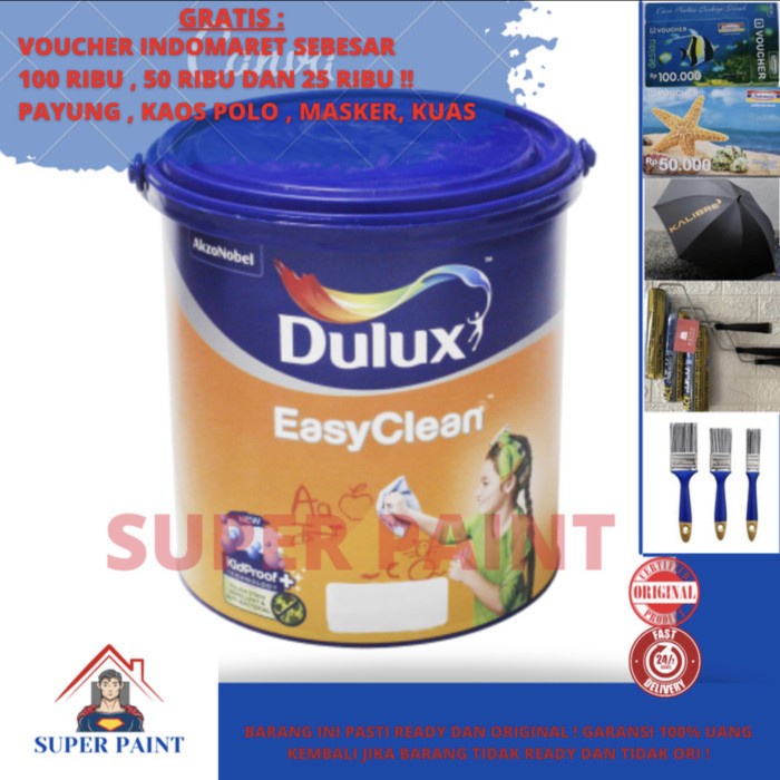 Jual Cat Tembok Dulux Easy Clean Warna Tinting A Ukuran Liter Galon