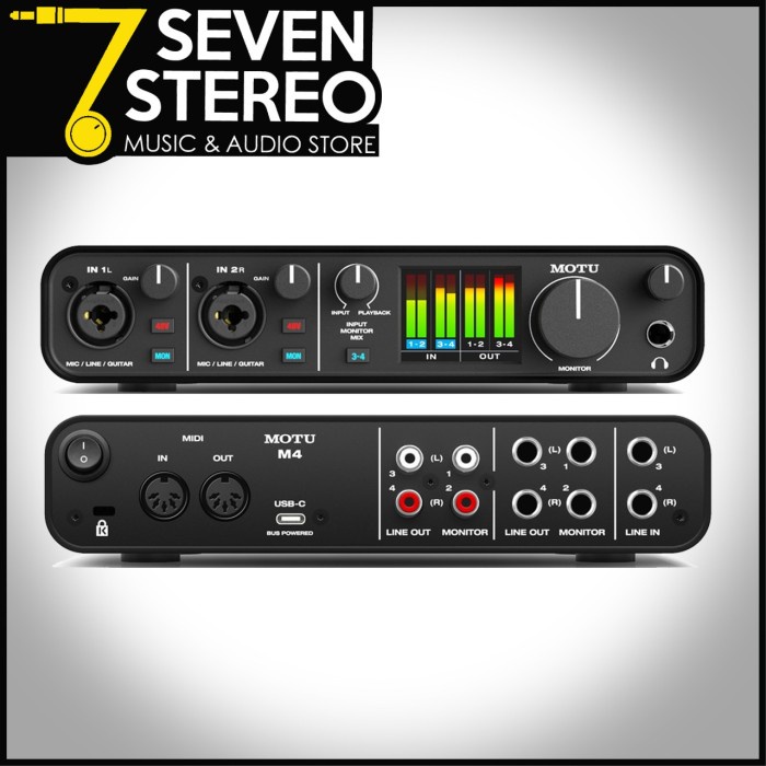 Jual MOTU M4 - 4 in 4 out Audio Interface Type C with ESS Sabre32 Ultra ...