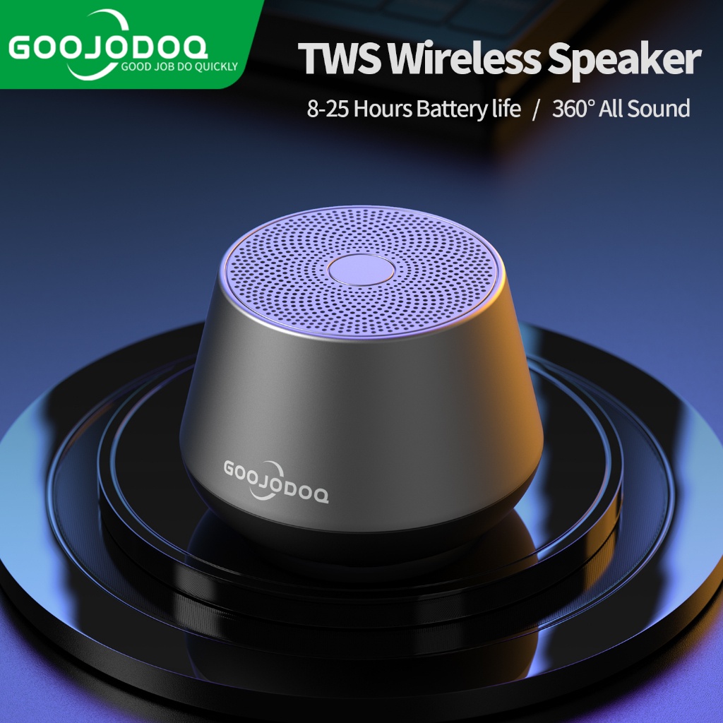 Jual GOOJODOQ AB4058 Portable Speaker Stereo Mini HiFi Wireless Speaker ...