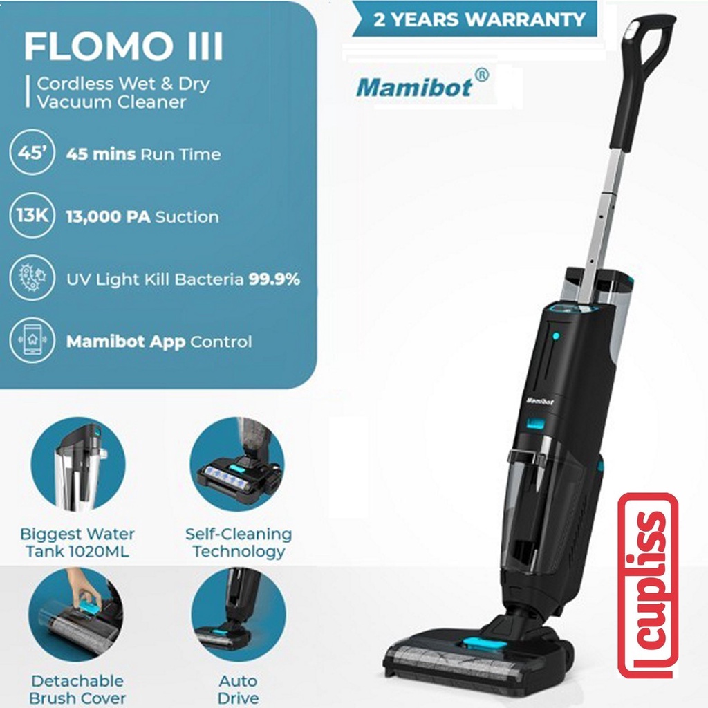 Jual Mamibot Flomo III Floor Cleaner Wet and Dry | Shopee Indonesia