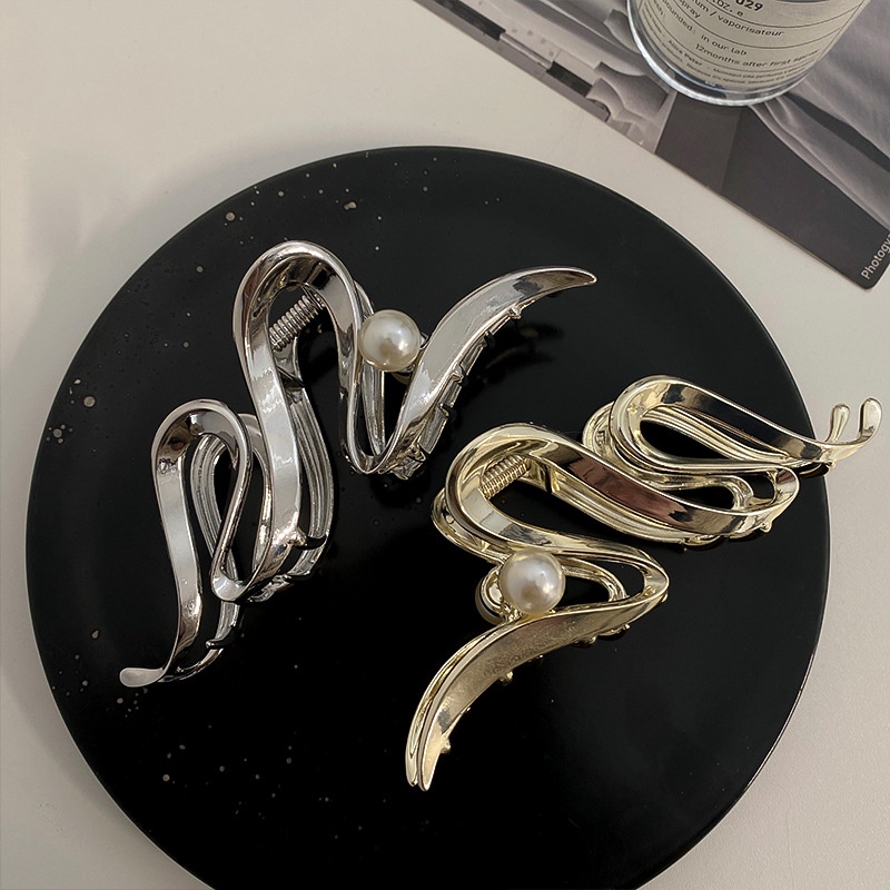 Jual Town Shell - Ocean Pearl Korean Metal Hair Claw / Jepit Rambut ...