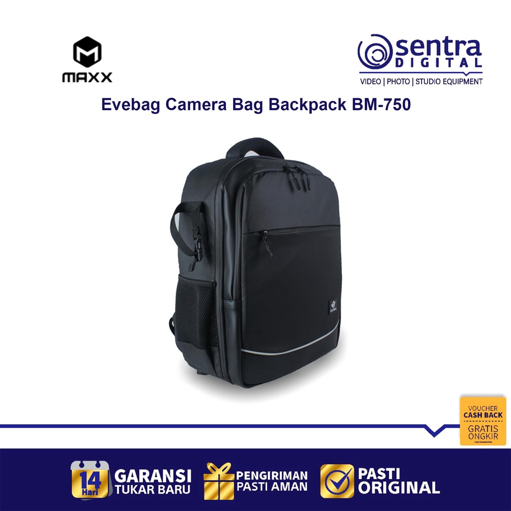 Jual Evebag BM-750 Camera Bag Backpack ( Tas Ransel BM750 ) | Shopee ...