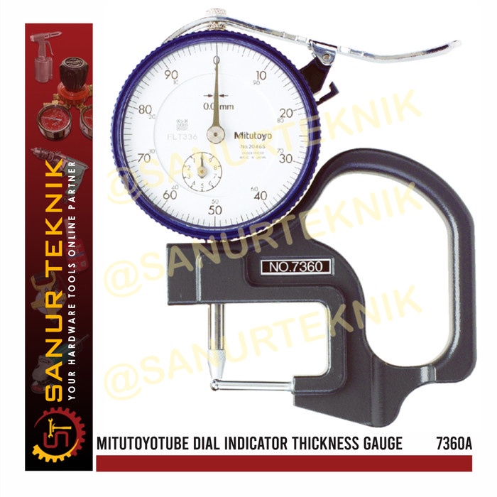 Jual MITUTOYO 7360A Dial Indicator Thickness Gauge Gage 010mm 0,01mm Shopee Indonesia