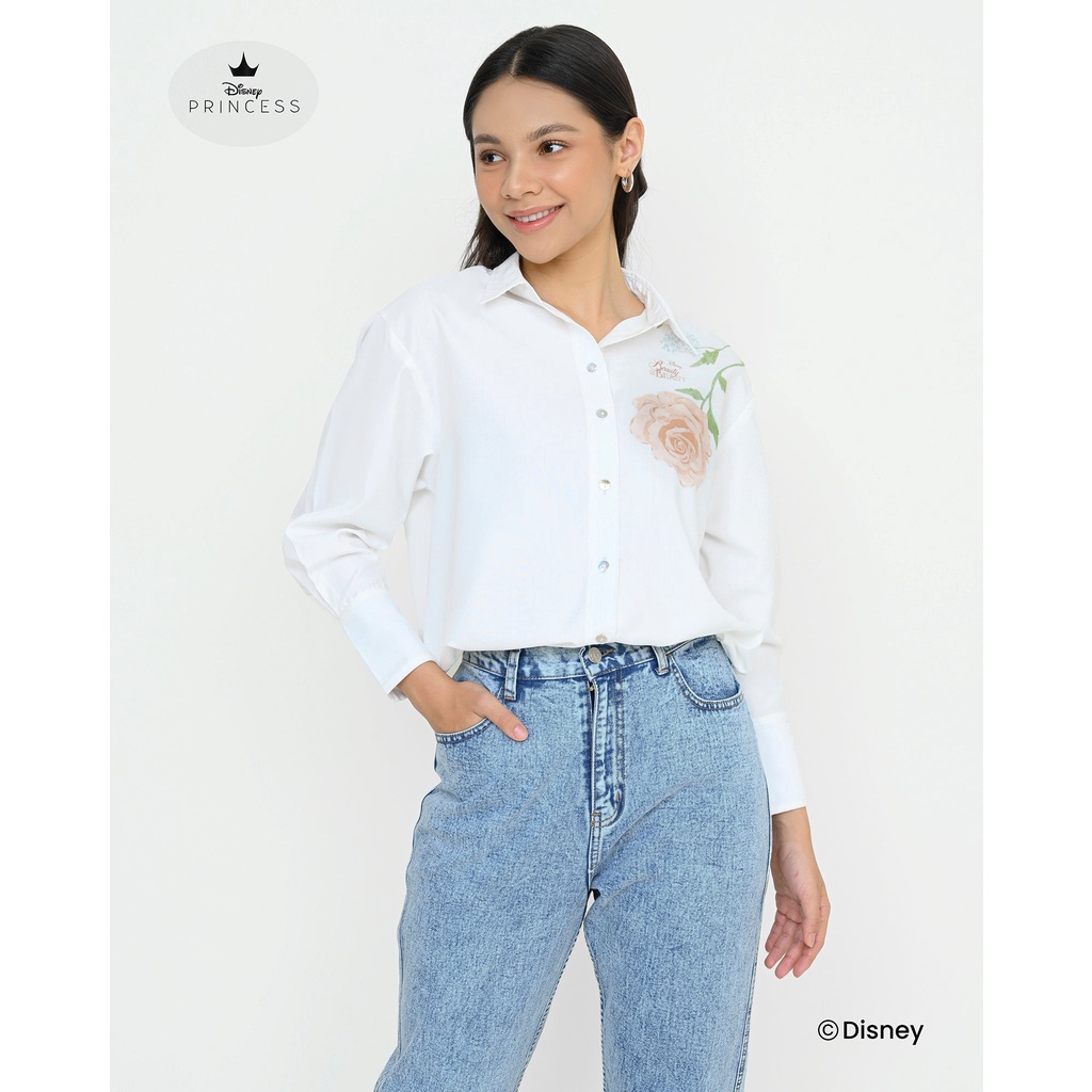 Jual PRINCESS BELLE CLASSIC SHIRT BLOUSE PRINTED
