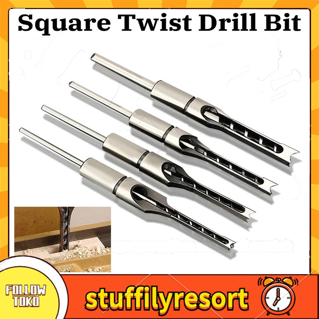 Jual Wood chisel Mata Bor Bobok Kayu Mortising Square Chisel Set/4PCS ...