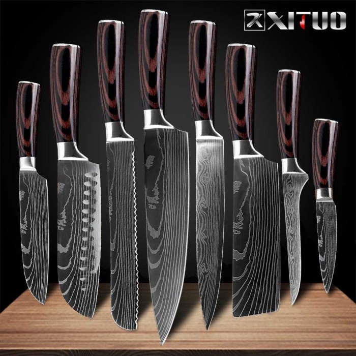 Jual Pisau Dapur Daging Serba Guna Super Tajam 8 Inch Sharp Knife ...