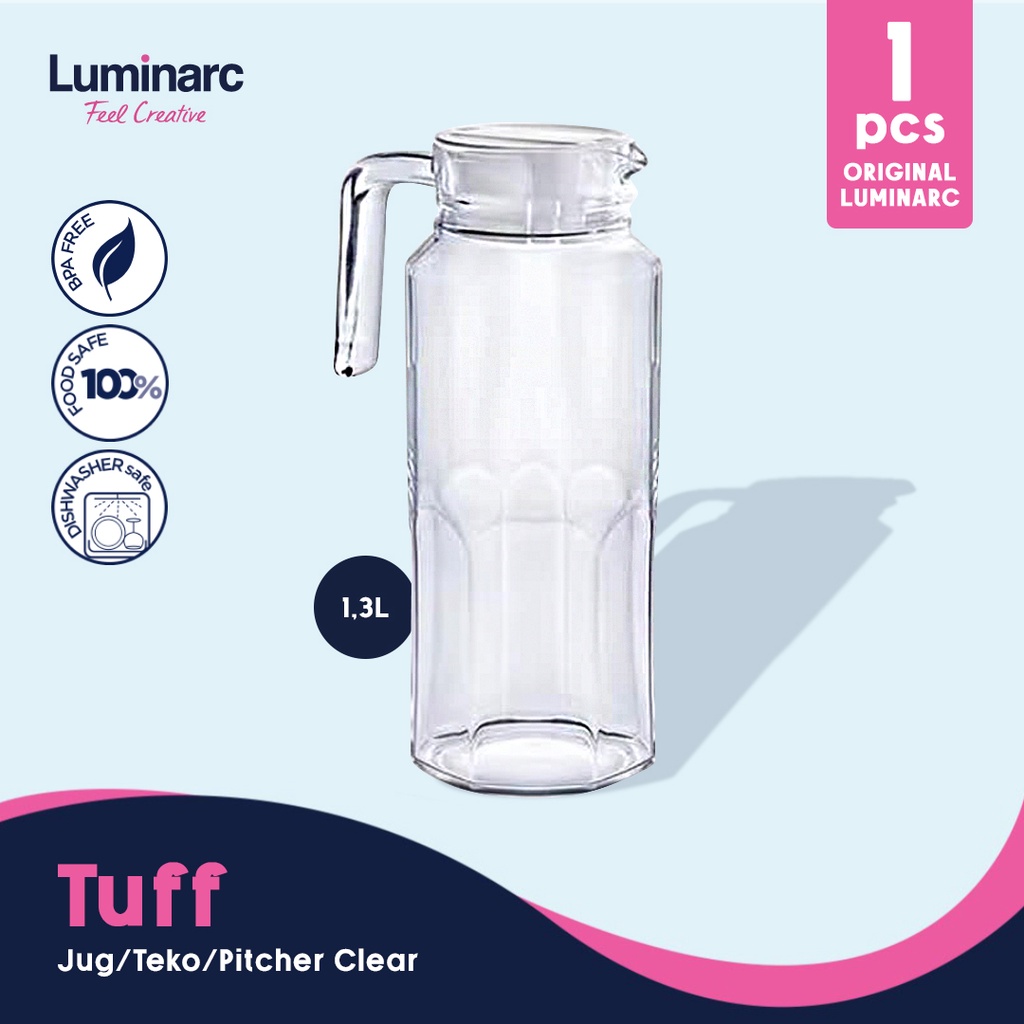 Jual Luminarc Teko/Pitcher/Jug Fridge + Lid 1,3L 1pcs Shopee Indonesia