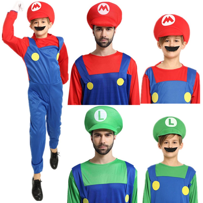 Jual Topi Super Mario Bros Bross Dewasa / Topi Cosplay Kostum Super ...