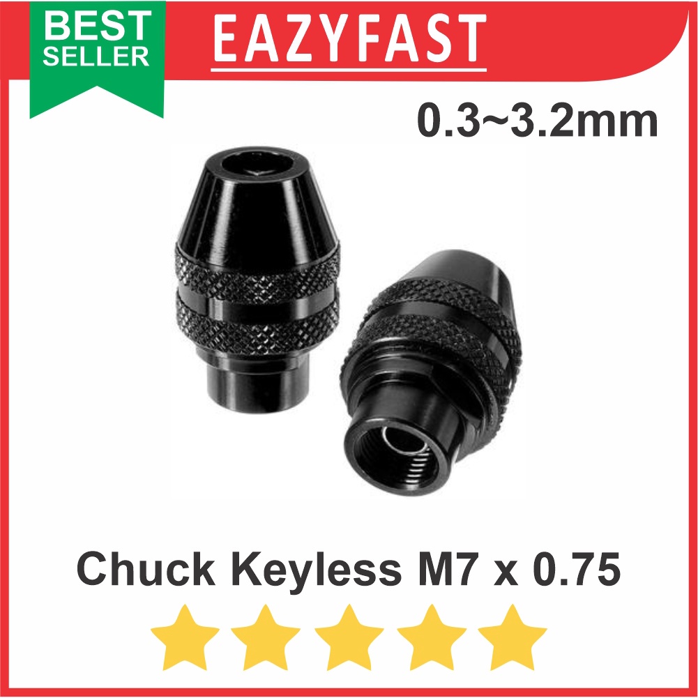 Jual Multi Chuck M7 Keyless Tanpa Collet Mini Grinding Bor Dremel ...