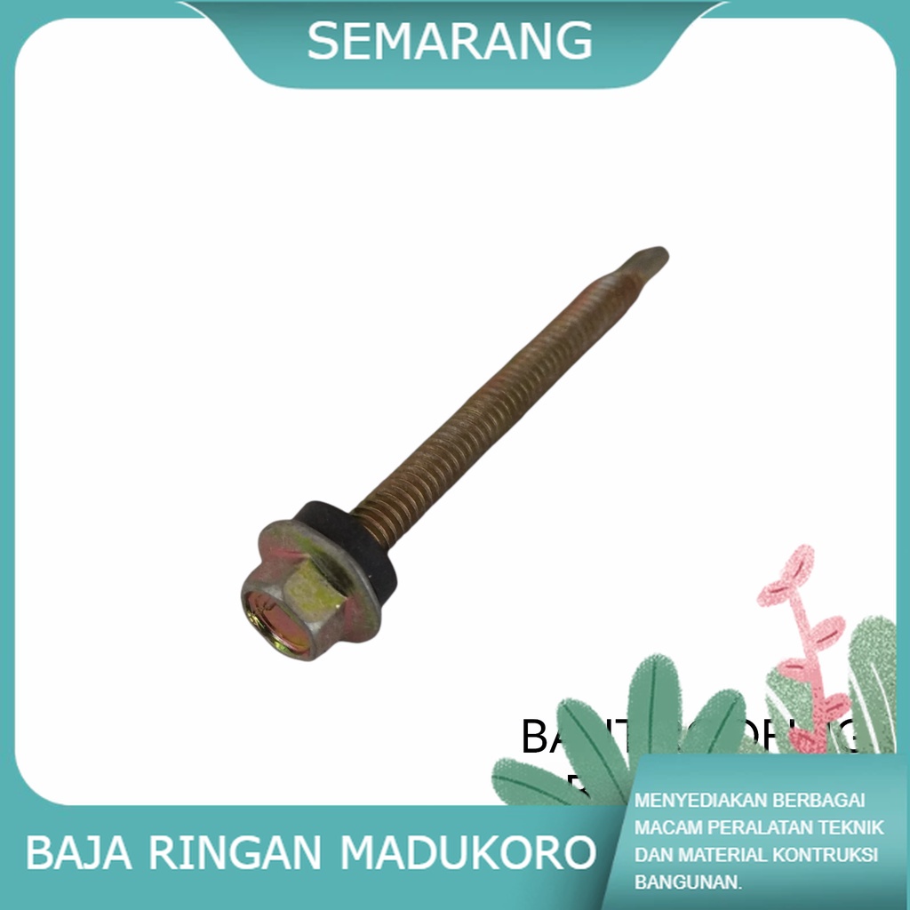 Jual BAUT ROOFING M5 x 60 LION 1 DUS ISI 300 PCS ROFING ROPING BAUT ...