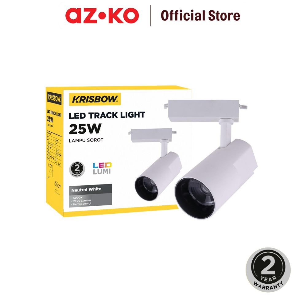 Jual AZKO Krisbow Lampu Sorot Led Track Light 25 Watt Neutral White ...
