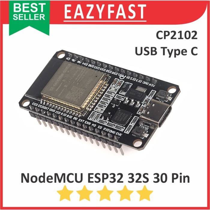 Jual ESP32S Wroom DevKit V1 30 P Pin 30P ESP32 ESP 32 S 32s CP2102 USB ...
