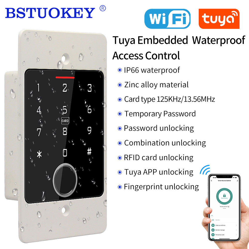 Jual WIFI Tuya Waterproof Backlight RFID Door Access Control Keyboard ...