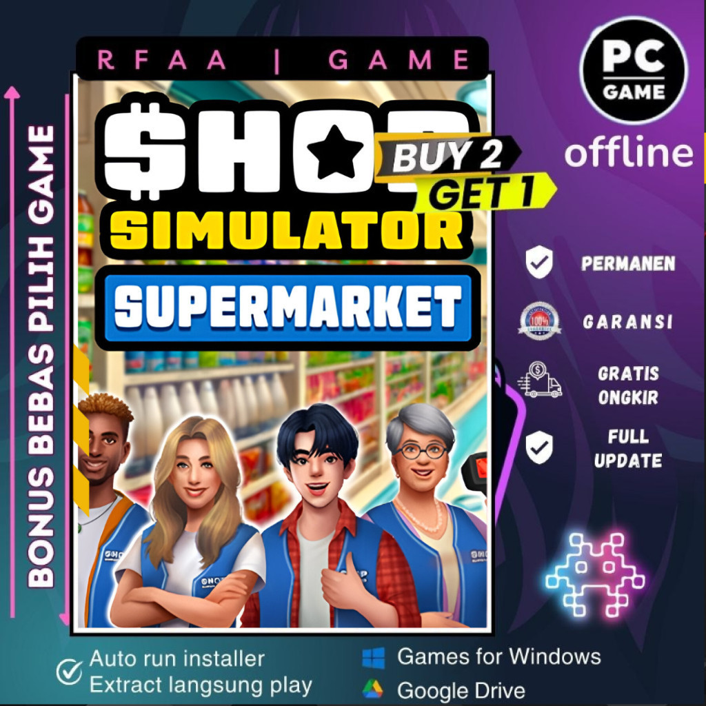 Jual SHOP SIMULATOR SUPERMARKET | GAME PC - LAPTOP - DL | Shopee Indonesia